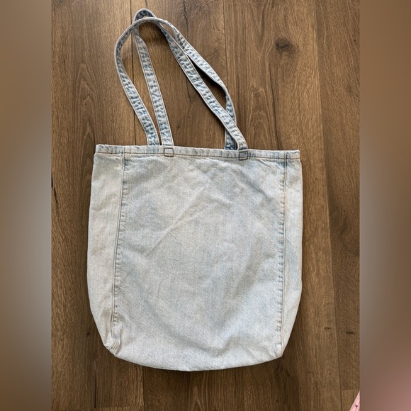 American Eagle Outfitters Keep Smiling Denim Tote Bag - Picture 3 of 10